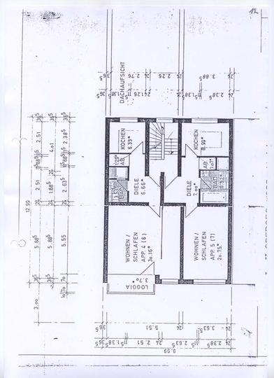 Grundriss Appartements Wohn- / Gesch�ftshaus Neuss