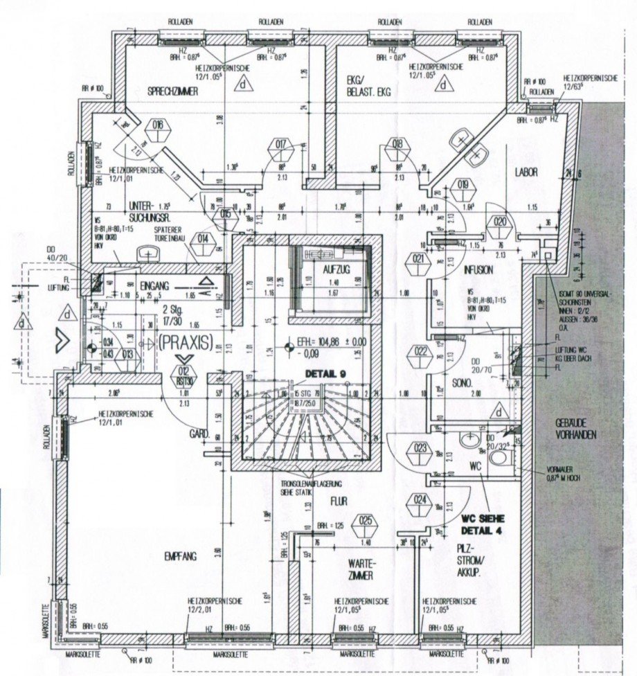 Grundriss B�ro / Praxis Essen